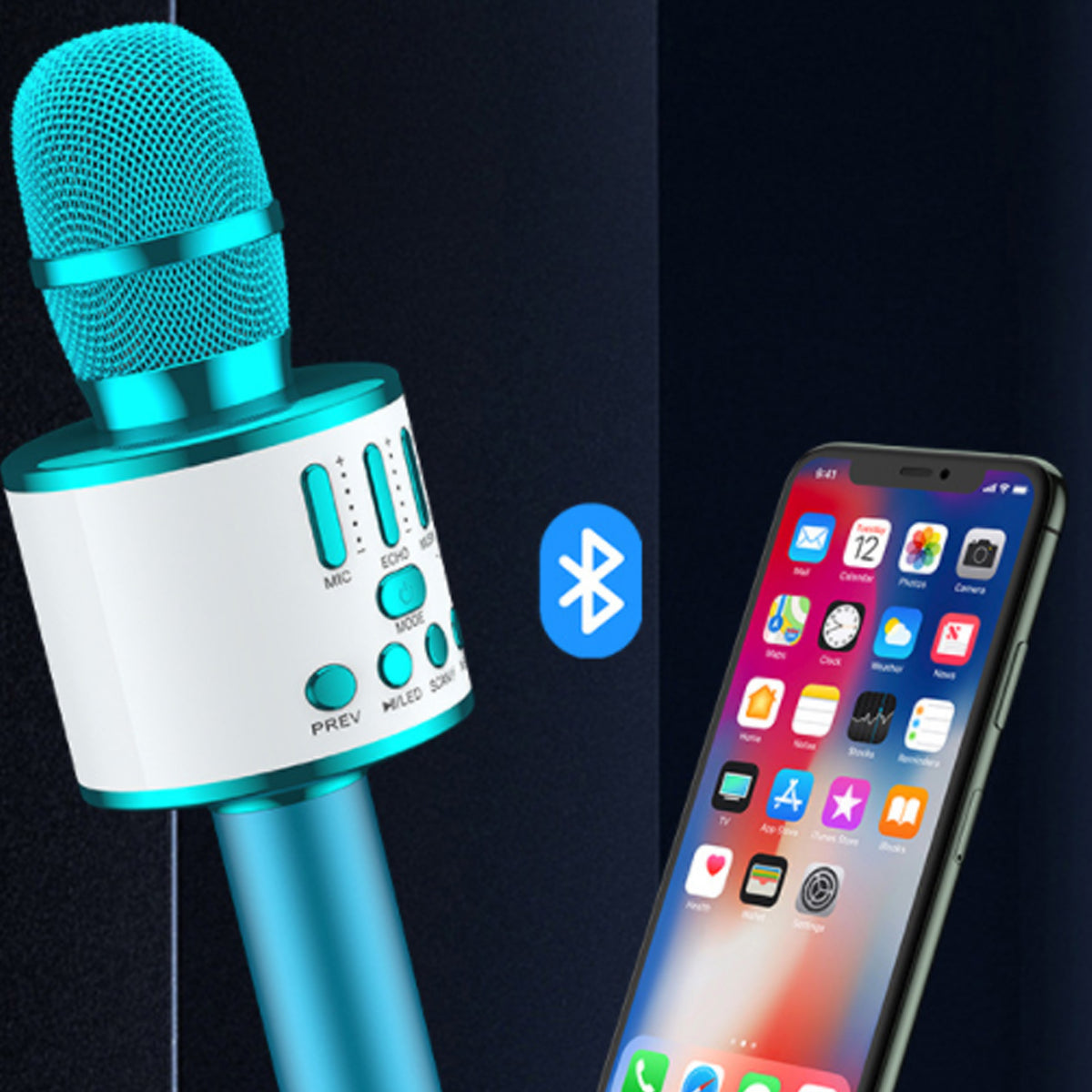 Karaoke Party Microphone With Bluetooth by VistaShops