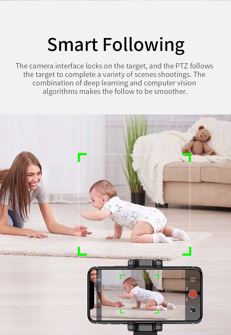 Robo 360 Rotation Smart AI Gimbal Live Video Record And Object Motion Tracking by VistaShops