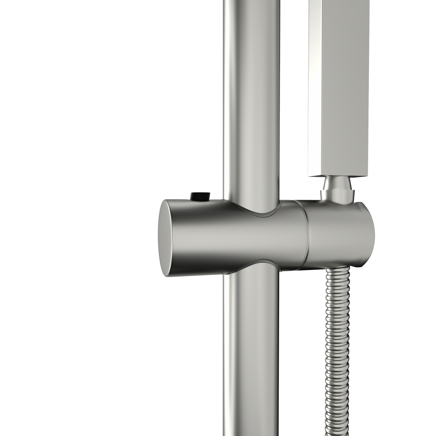 16" Rain Shower Head Systems ,with 26.18 inch Adjustable Angle Slide Bar,Brushed Nickel,Ceiling Mounted shower