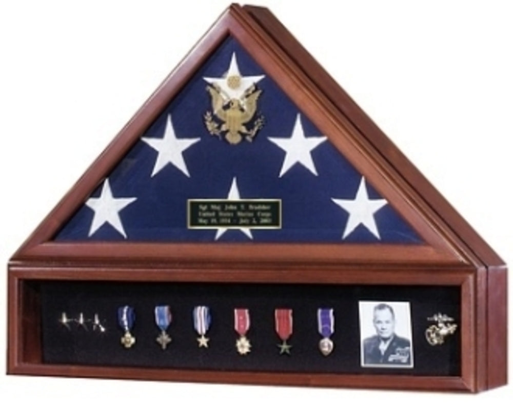 Flag Case for Flag that Cover Casket in Military Funeral. by The Military Gift Store