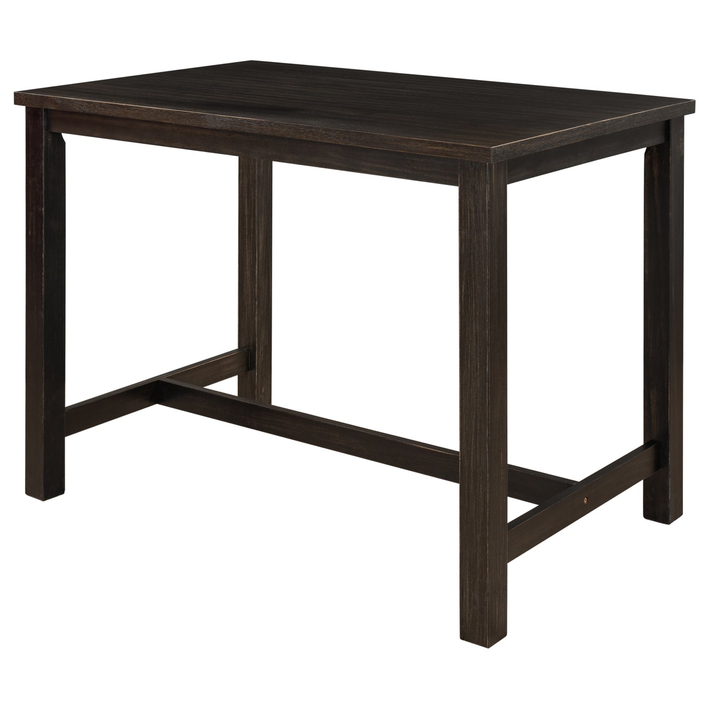 TOPMAX Rustic Wooden Counter Height Dining Table for Small Places, Espresso