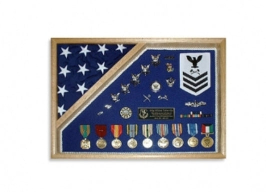 Military Shadow Box 18x24. by The Military Gift Store