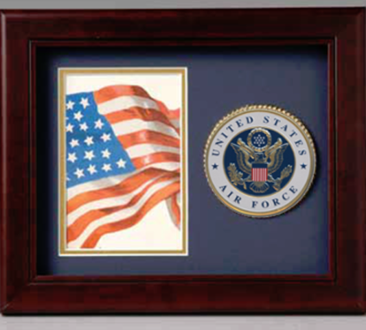 Photo and medallion frame Air Force, Air Force Medallion Frame. by The Military Gift Store