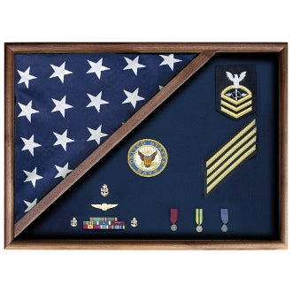 MEMORIAL FLAG CASE - FOLDED CORNER. by The Military Gift Store