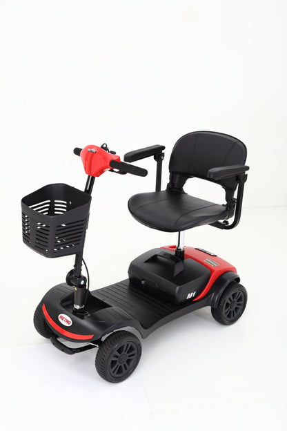 [NO LED LIGHT] Compact Mobility Scooter--Frosted Red