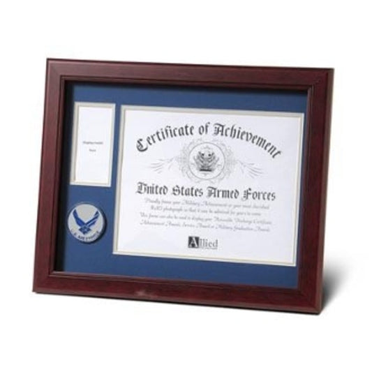 Aim High Air Force Medallion Certificate and Medal frame. by The Military Gift Store