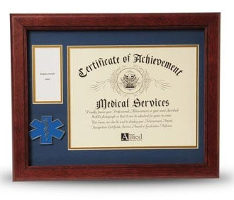 EMS Frame 8x10 EMS Medallion,Certificate,Medal Frame. by The Military Gift Store