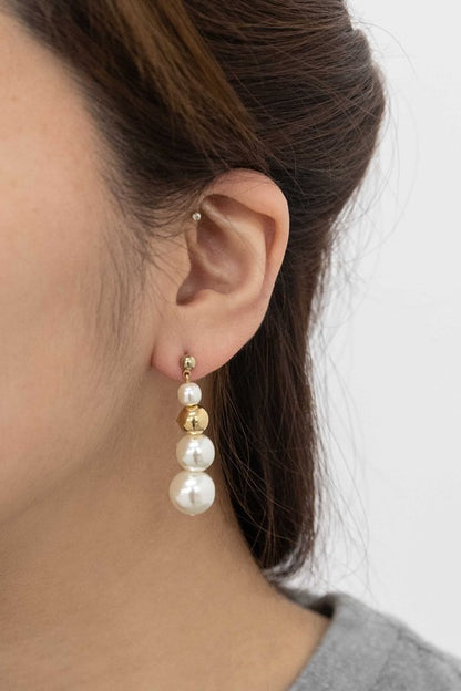 Pearl Tier Drop Earrings