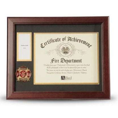 Firefighter Medallion Certificate and Medal Frame. by The Military Gift Store