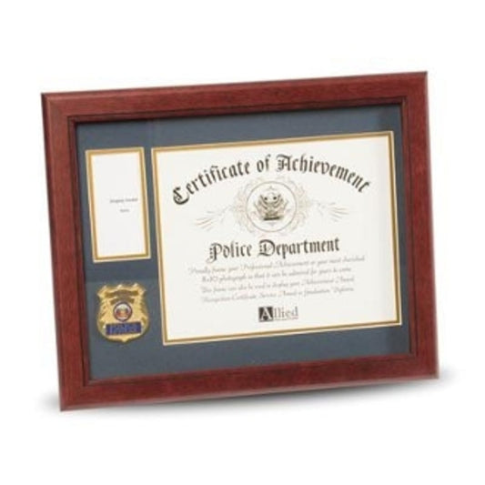 Police Department Medallion Certificate and Medal Frame. by The Military Gift Store