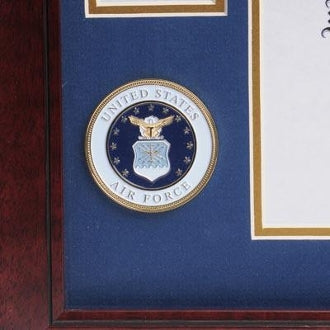 U.S. Air Force Medallion Certificate and Medal Frame. by The Military Gift Store