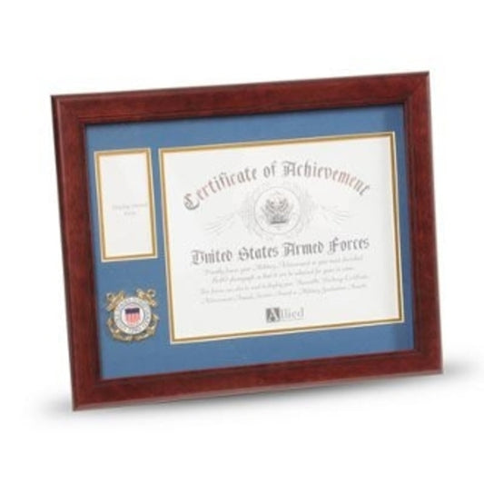 U.S. Coast Guard Medallion Certificate and Medal Frame. by The Military Gift Store