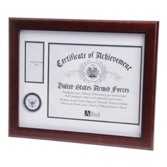 U.S. Navy Medallion Certificate and Medal Frame. by The Military Gift Store
