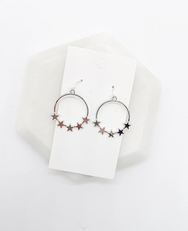 Silver Star Hoops