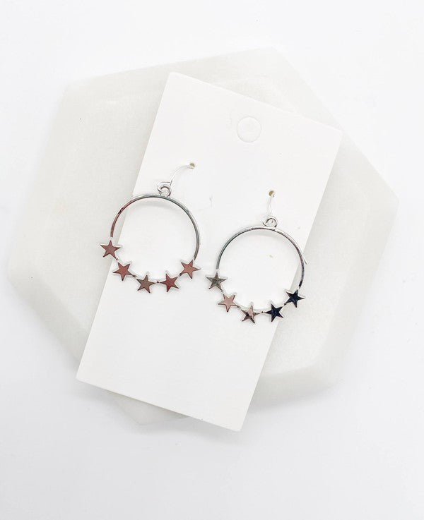 Silver Star Hoops