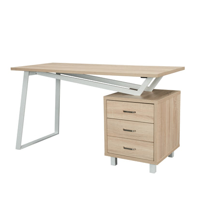 Techni Mobili Modern Design Computer Desk with Storage, Sand