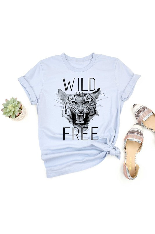 WILD AND FREE TIGER GRAPHIC TODDLER TEE / T-SHIRT