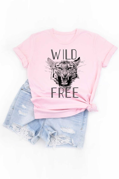 WILD AND FREE TIGER GRAPHIC TODDLER TEE / T-SHIRT