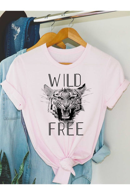 WILD AND FREE TIGER GRAPHIC TODDLER TEE / T-SHIRT