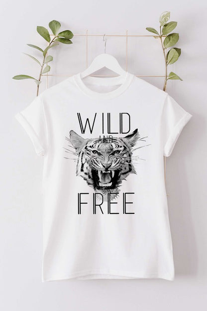 WILD AND FREE TIGER GRAPHIC TODDLER TEE / T-SHIRT