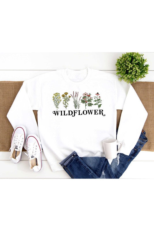 WILDFLOWER GRAPHIC TODDLER SWEATSHIRT