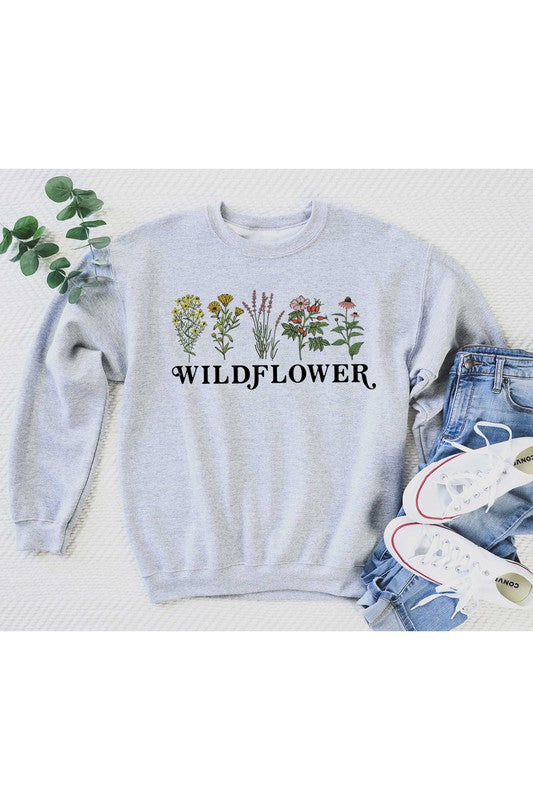 WILDFLOWER GRAPHIC TODDLER SWEATSHIRT