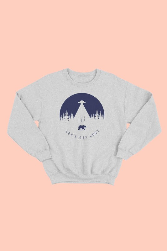 LETS GET LOST GRAPHIC TODDLER SWEATSHIRT