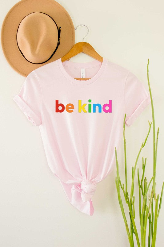 BE KIND RAINBOW GRAPHIC TODDLER T-SHIRT