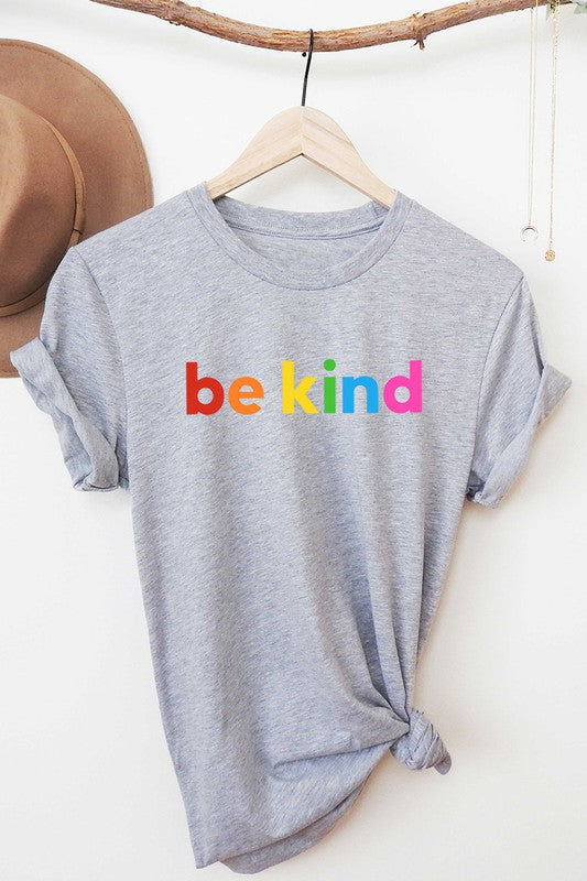 BE KIND RAINBOW GRAPHIC TODDLER T-SHIRT