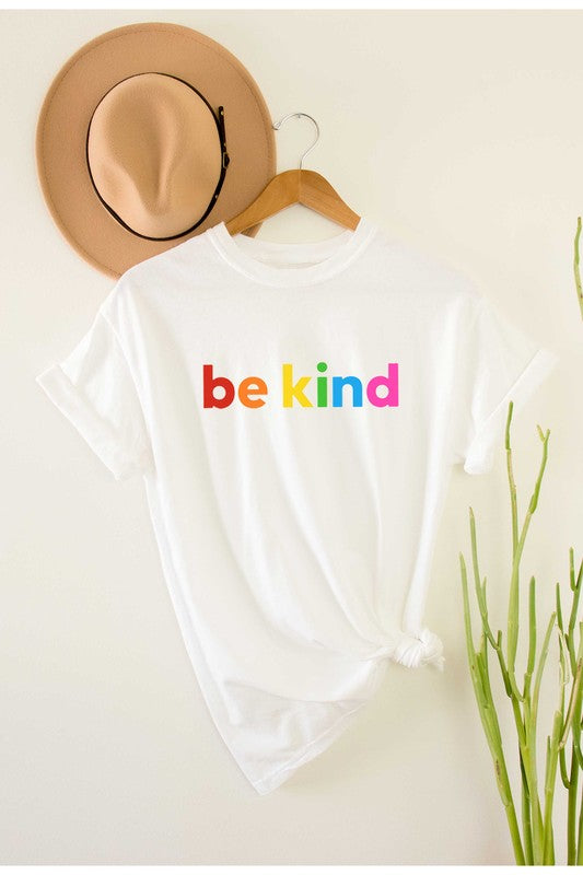 BE KIND RAINBOW GRAPHIC TODDLER T-SHIRT