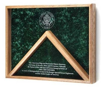 Deluxe Combo Awards Flag Display Case. by The Military Gift Store