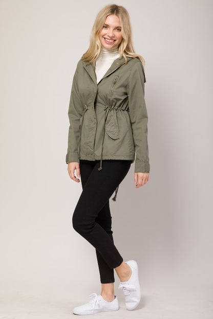 Hooded Utility Safari Military Jacket Anorak