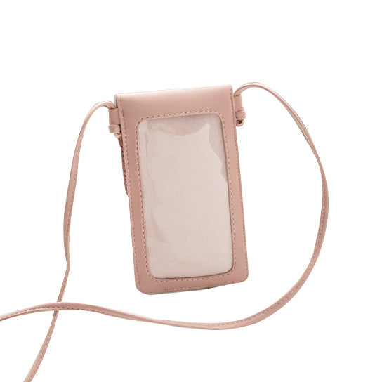 Multi Mini Transparent Phone And Credit Card Holder Cross Body Bag by VistaShops