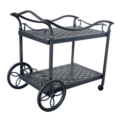 Tea Cart, Dark Lava Bronze