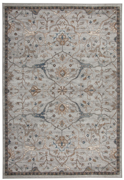 Saffron Beige, Blue, and Brown Area Rug 8x10