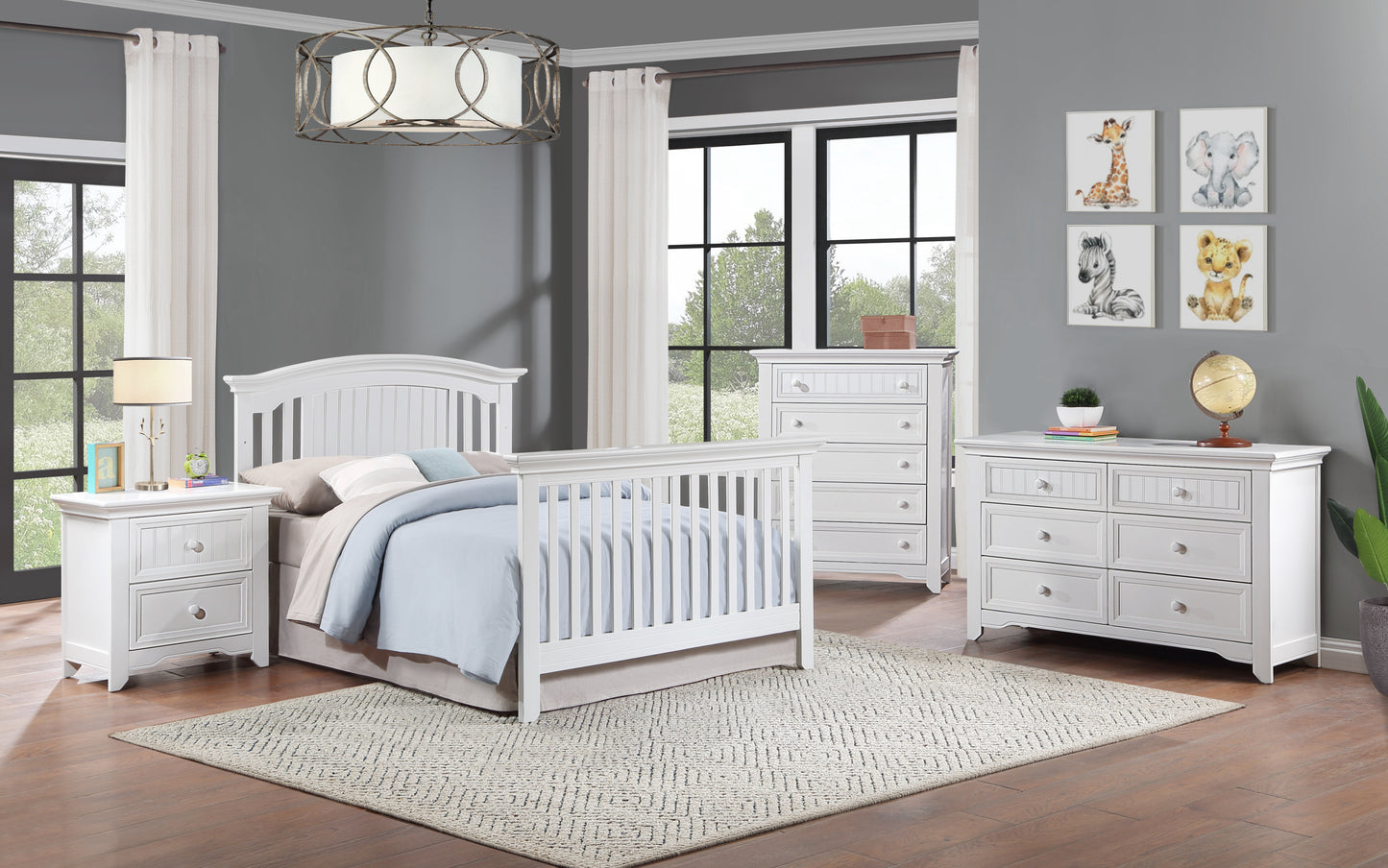 Winchester 4-in-1 Convertible Crib White