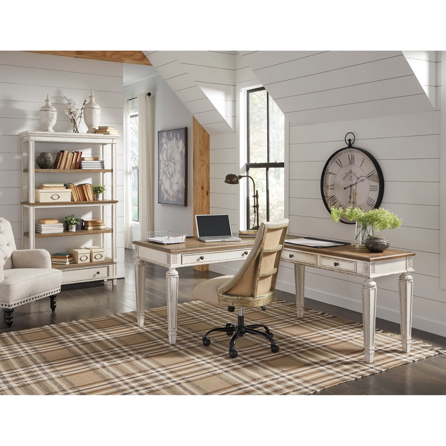 Ashley Realyn 2-Piece Casual Home Office Desk H743H1