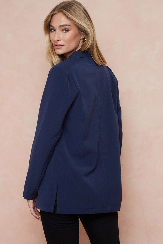 BLAZER WITH SIDE SLIT