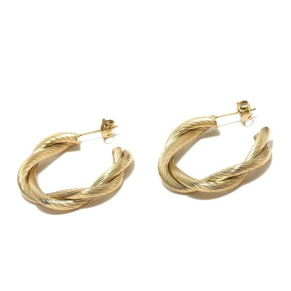 Sedona Twisted Hoop Earrings