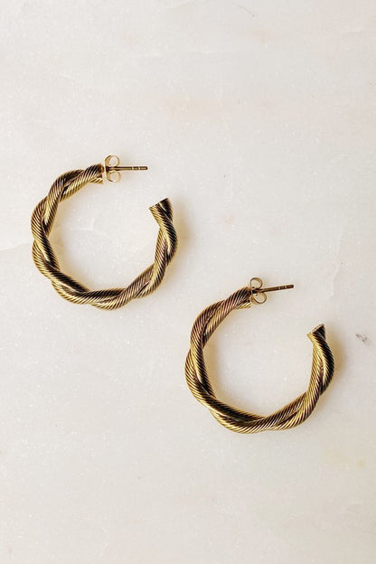 Sedona Twisted Hoop Earrings