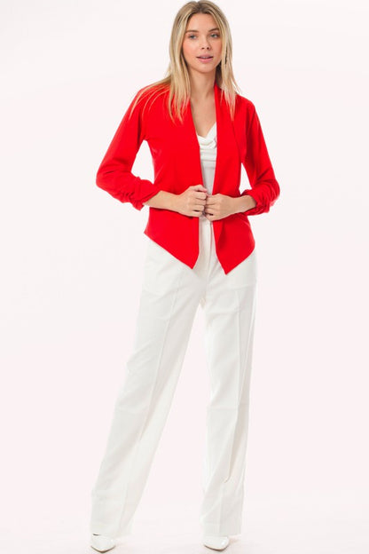 Thin Lightweight Open Front Blazer