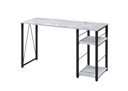 ACME Vadna Writing Desk, Antique White & Black Finish 92767