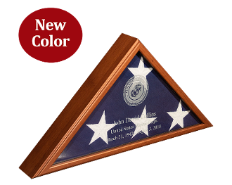 Personalized American Made Flag Display Cases by The Military Gift Store