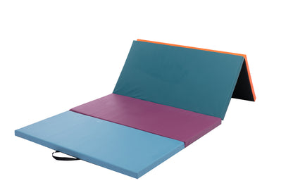 Better 4 Section Mix Color Gymnastic Mat,Yogo Mat,Exercise Mat,PU Cover,Home Use,Man and Woman