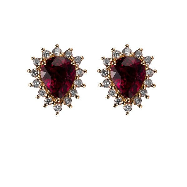 Royal Ruby Stud Earring