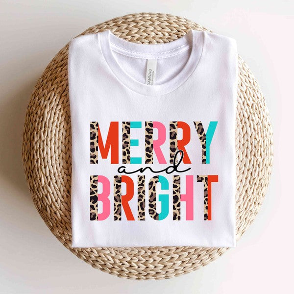 MERRY LEOPARD CHRISTMAS GRAPHIC TODDLER T-SHIRT