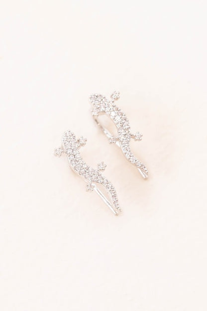 Lizard Ear Pin Earrings