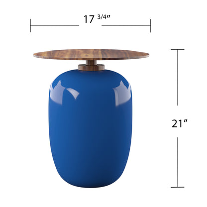 Kenova Round Outdoor Accent Table