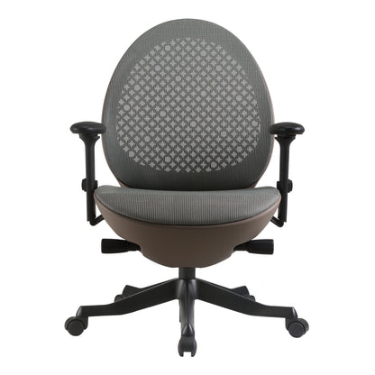 Techni Mobili Deco LUX Executive Office Chair, Taupe