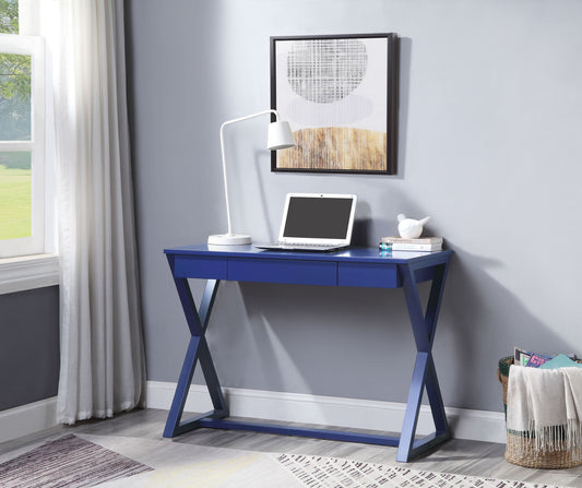 ACME Nalo Writing Desk, Twilight Blue Finish OF00173